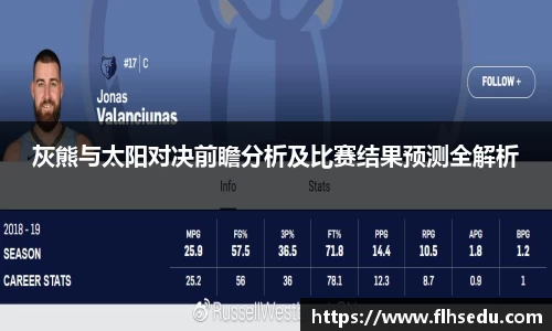 灰熊与太阳对决前瞻分析及比赛结果预测全解析